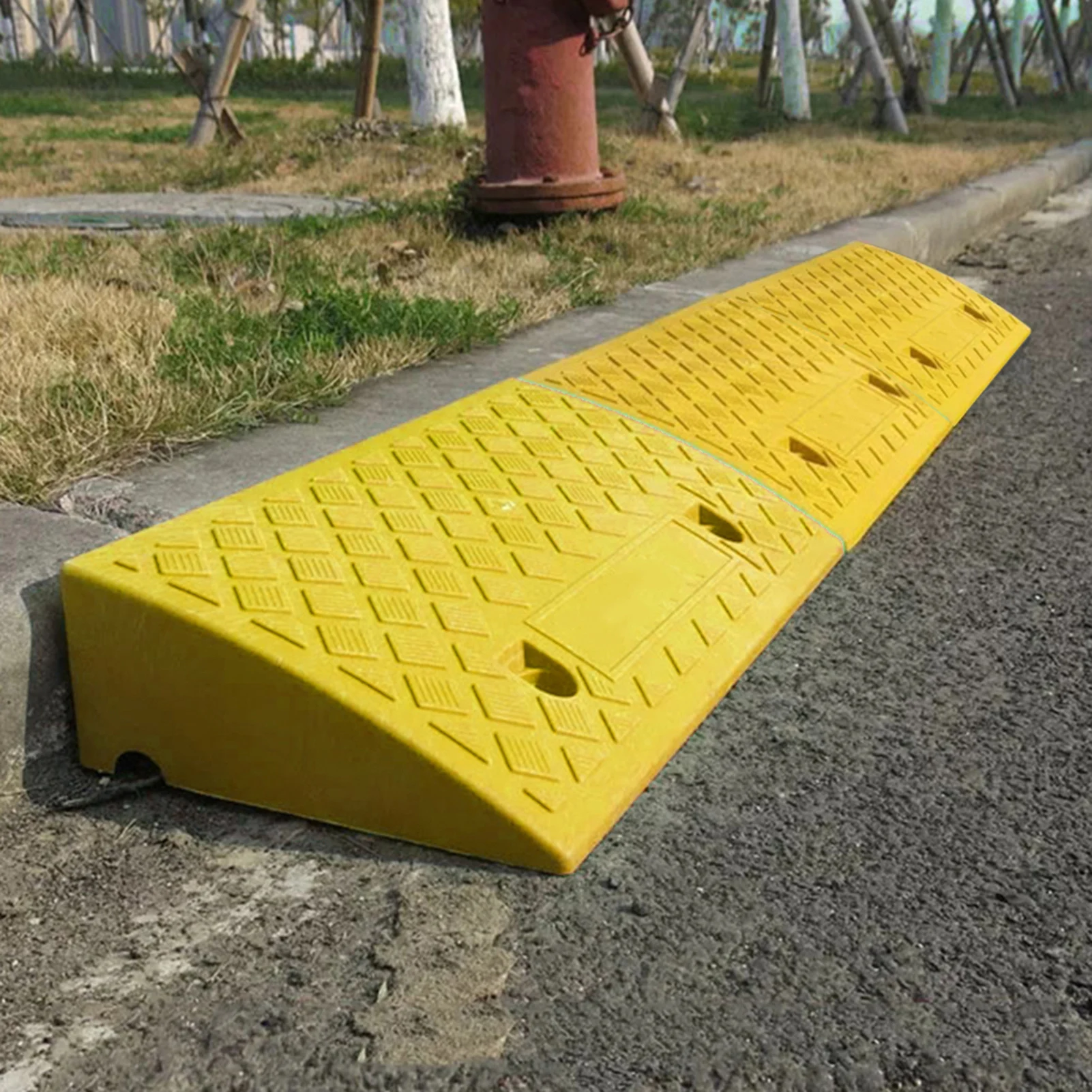 Plastics Curb Ramps Portable Lightweight Heavy Duty Threshold Ramp Set For Car Bike Motorcycle Wheelchair |