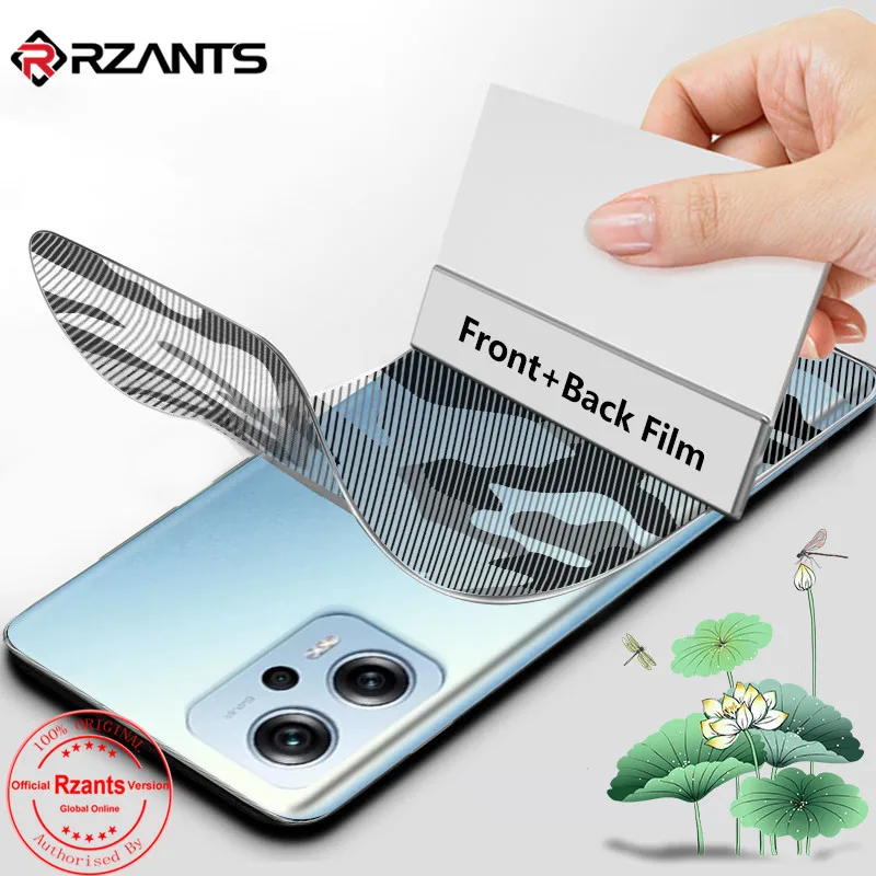 

Rzants Front Back Film For Xiaomi Poco X4 GT Screen Protector Full Cover Camouflage Soft Hydrogel Film