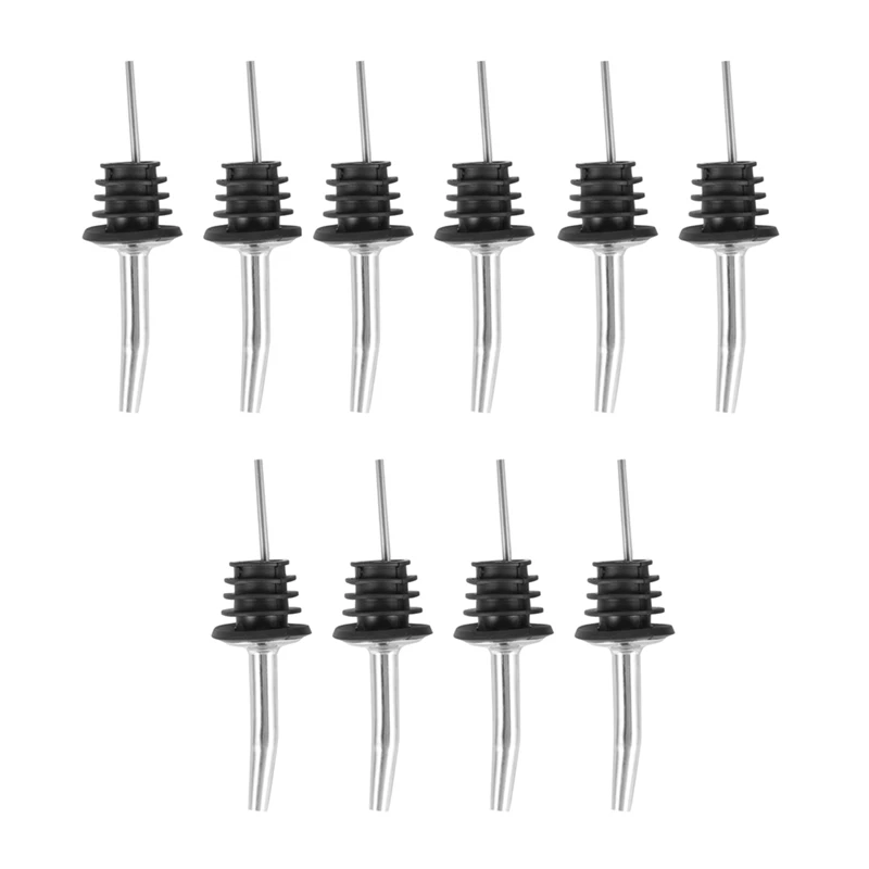 

Насадка для спирта из нержавеющей стали с резиновой пробкой, 10 шт.