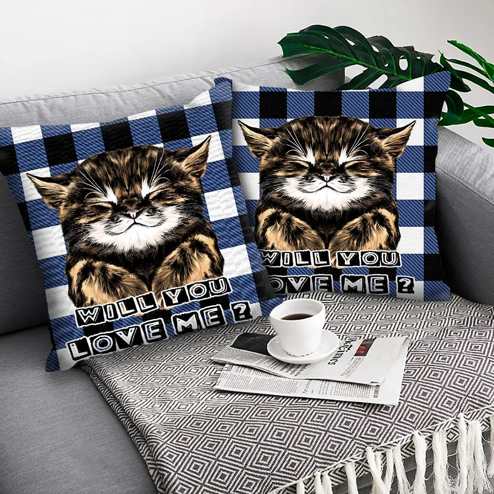 Funny animals cushion cover Double-sided printing cushion covers Car Sofa Home Decor Pillow Case Home Decoration Pillowcase Fund