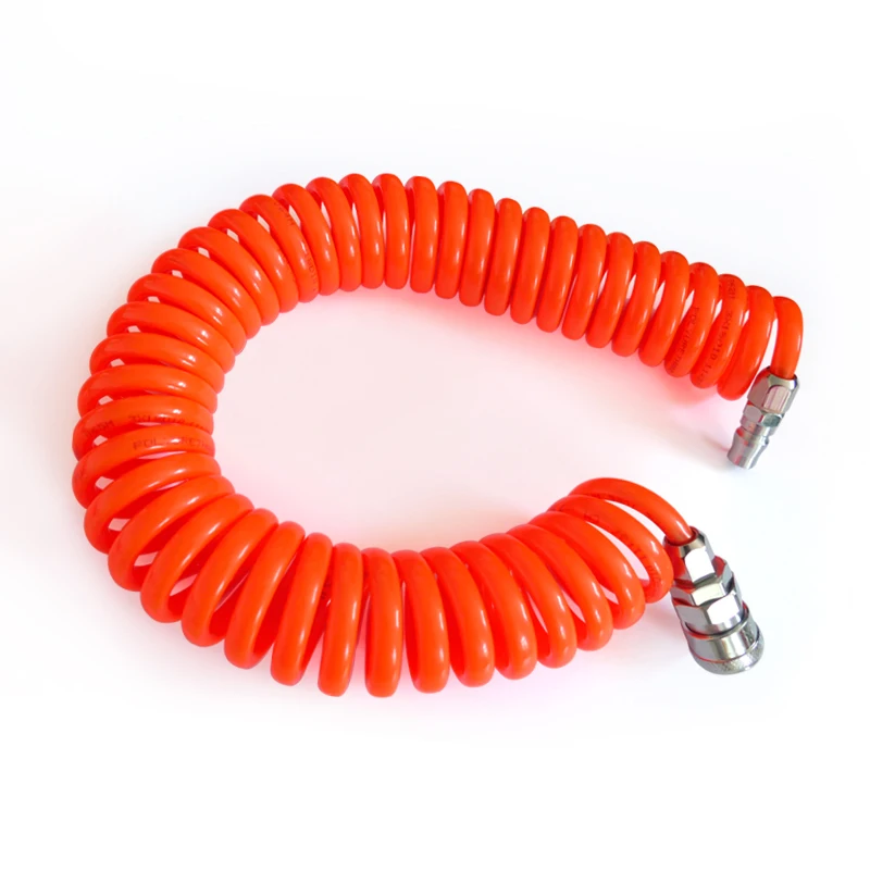 

8mm x 5mm Quick Connector Polyurethane Tube Pipe PU Hose12M Length Orange 1/4" Quick Pneumatic fittings