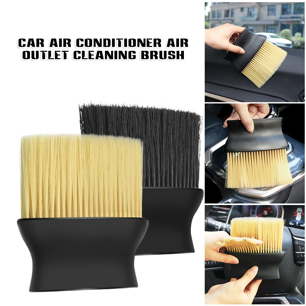 

Car Soft Detailing Brushes For Cleaning Car Interior Dust Removal Cleaning Tools Cleaning Brush Short Handle Durable TD326
