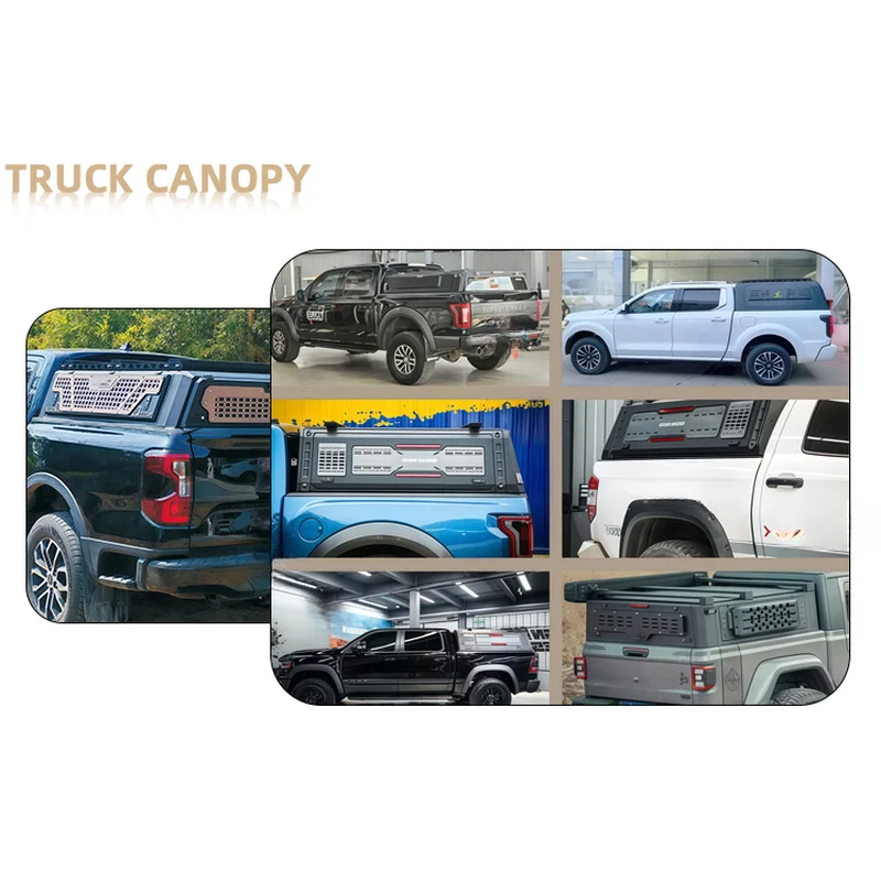 Фото Прочный алюминиевый тент-кунг для пикапа (крышка кузова) для Silverado, Hilux II, LCV №4