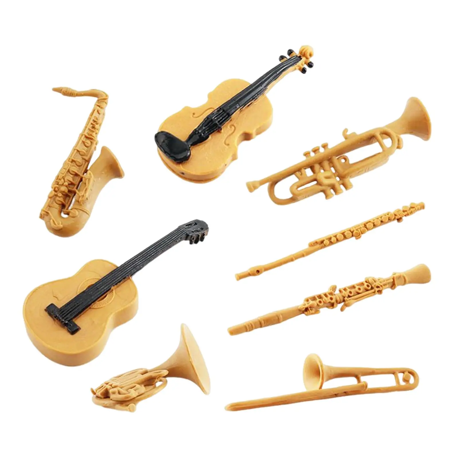 

8Pcs Dollhouse Musical tool Models Teaching Aids for Birthday Gift