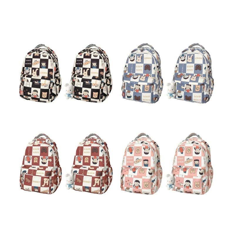 

Cute Cartoon Printed Backpack for Women Girls School Bag Large Capacity Backpack