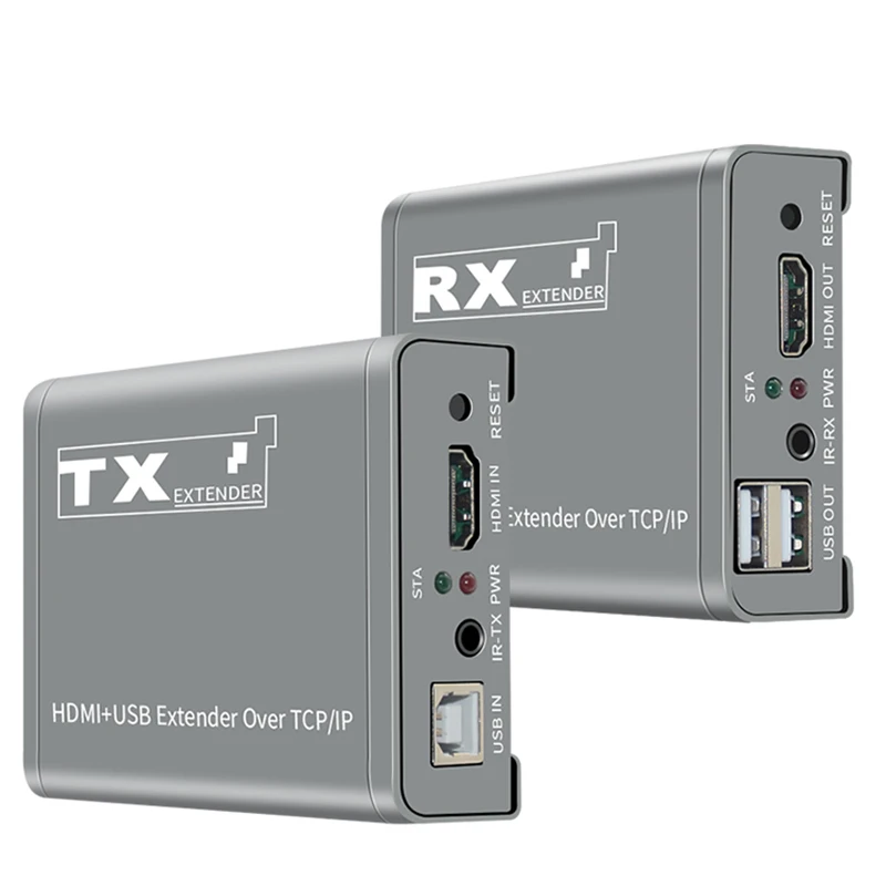 250 м HDMI KVM-удлинитель IP 1080P @ 60 Гц HDMI USB-удлинитель с поддержкой одного TX to многих RX Ethernet-переключателя для USB мыши клавиатуры