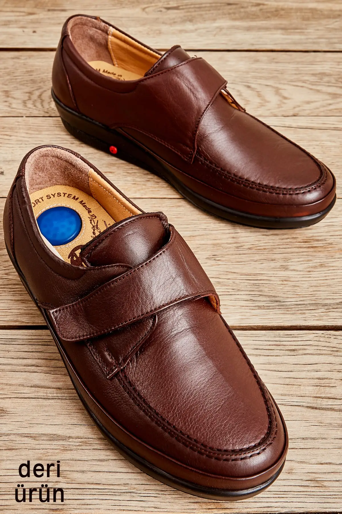 Bambi Genuine Leather Coffee Women 'S Casual Shoes 03 From Turkey Quality 2021 Fashion Design Season Comfort Fast Shipping | Обувь