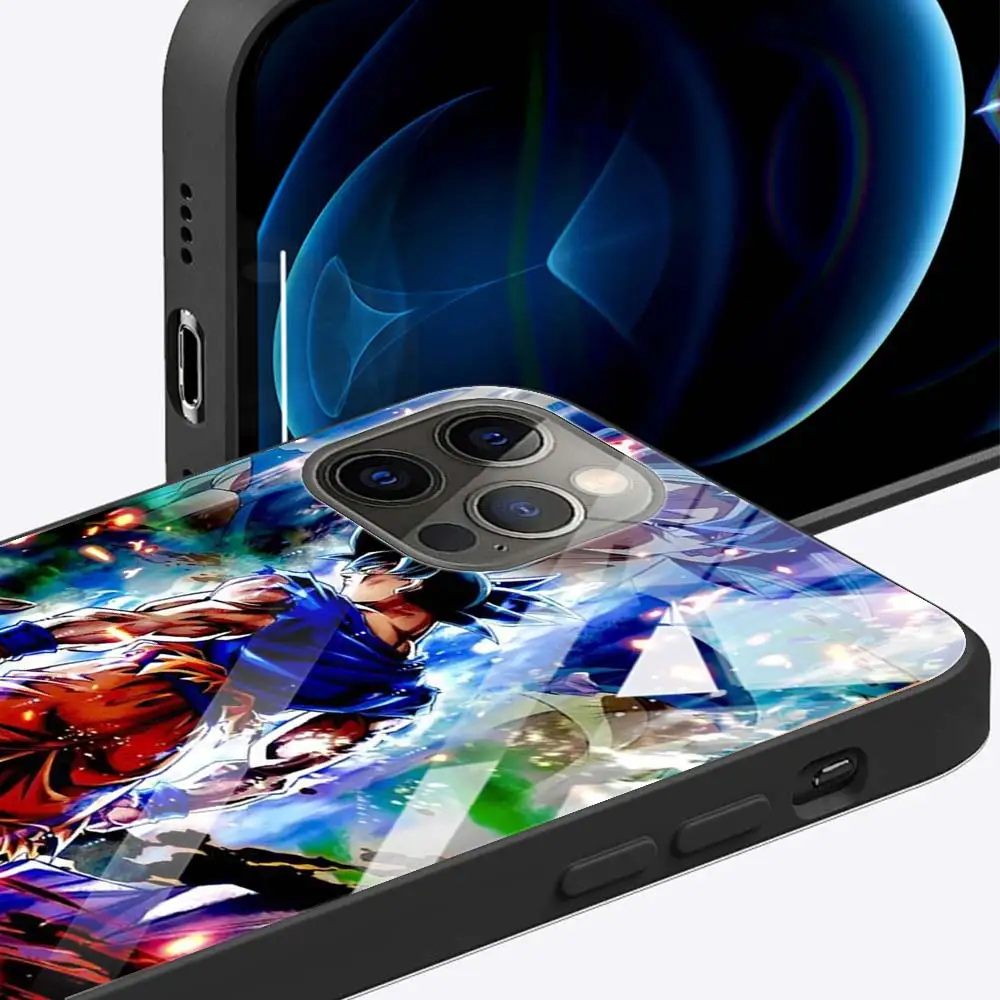 Чехол из закаленного стекла для Apple iPhone 11 12 Pro 7 XR X XS Max 8 6 6s Plus SE 2020 7Plus 12Mini Tampa с аниме