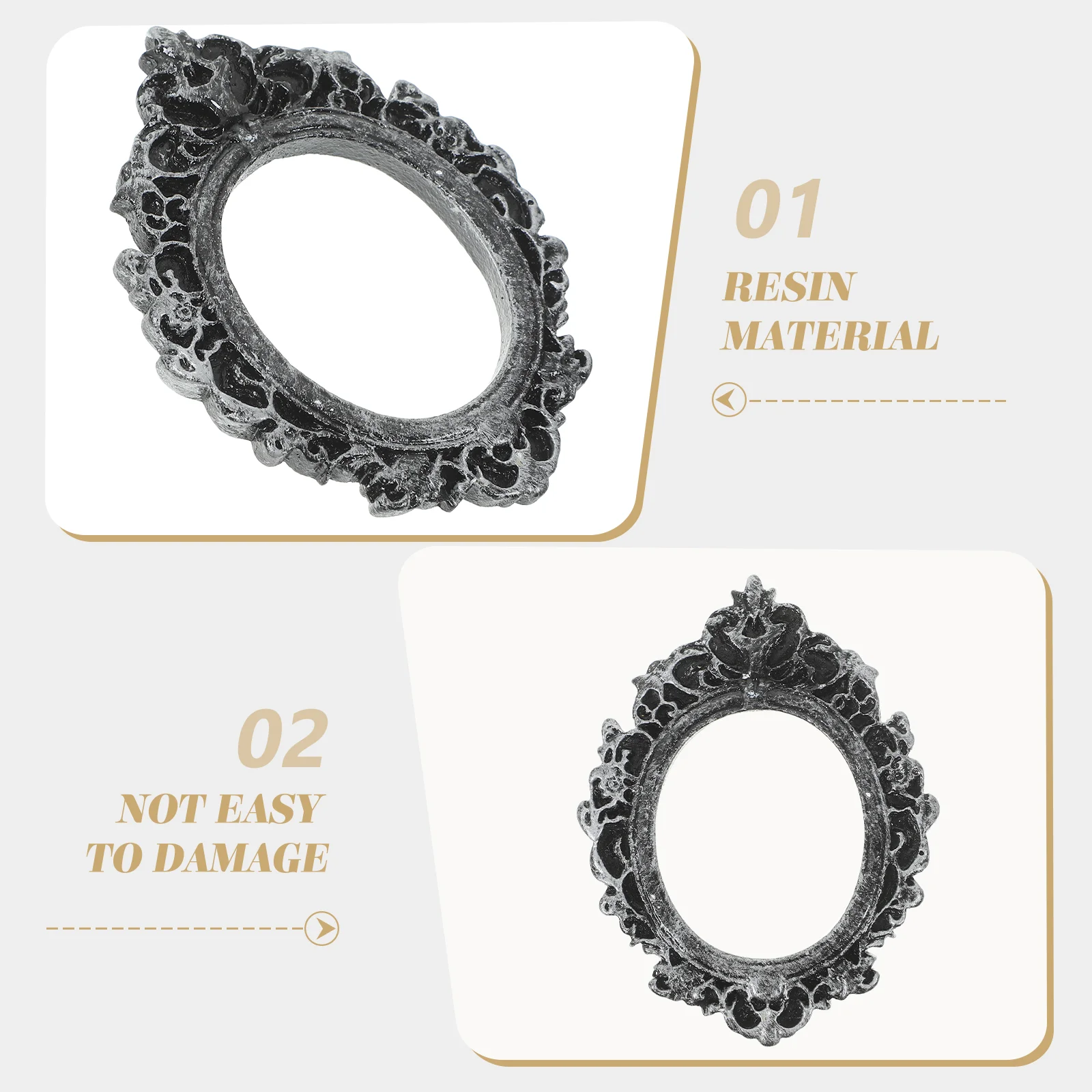 4-шт фоторамка ретро орнамент рамки для фотографий мини-реквизит крошечные