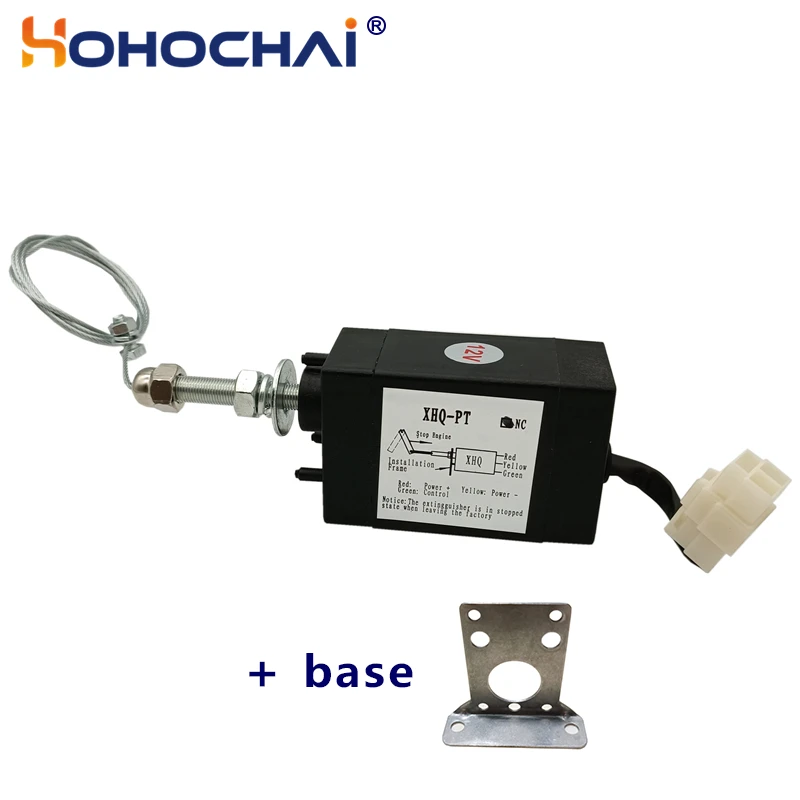 Parte 12v 24v Xhq-pt do Motor Diesel da Parada Solenoide Chama para Fora o Dispositivo Fora do Grupo do Gerador da Válvula Acessório Fechar tipo Aberto Normal a