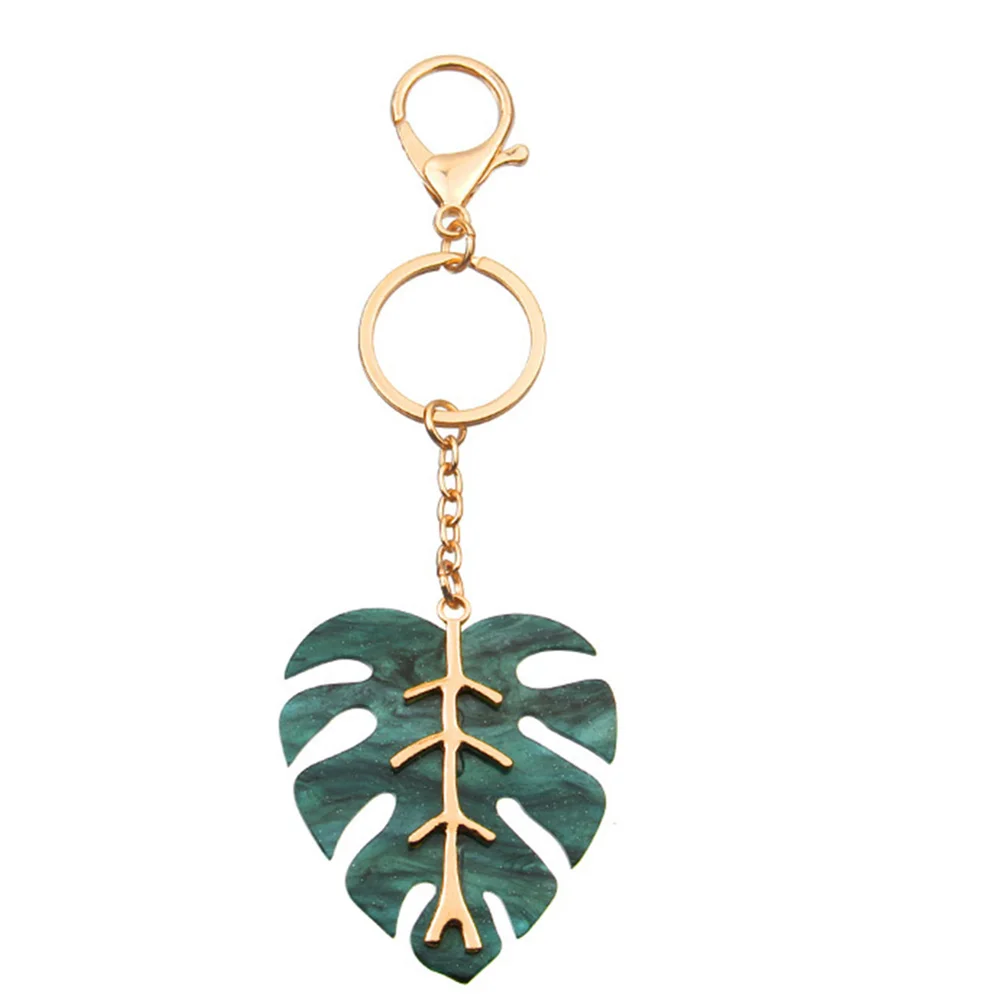 

Keychain Leaf Key Birthday Monstera Party Bag Keyringfavor Beach Easter Accessories Ornament Hanging Funny Enamel Chains
