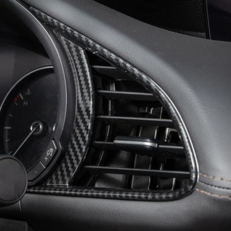 

For Mazda 3 Axela 2019-2021 Car Dashboard Air Outlet Frame Cover Air Conditioner Vent Grille Cover Trim Accessories