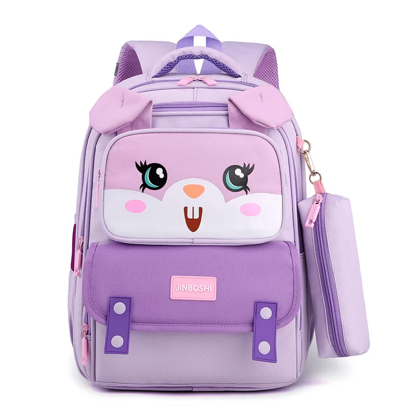 Детские школьные ранцы для мальчиков и девочек, милый вместительный рюкзак для учебников принцесс для девочек и мальчиков, школьный портфе...