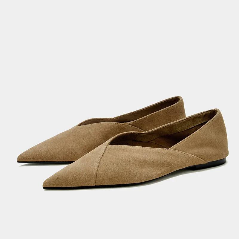 

Женские балетки с острым носком WSL TRAF ZA, черные туфли на низком каблуке, туфли-лодочки на высоком каблуке, весна 2022