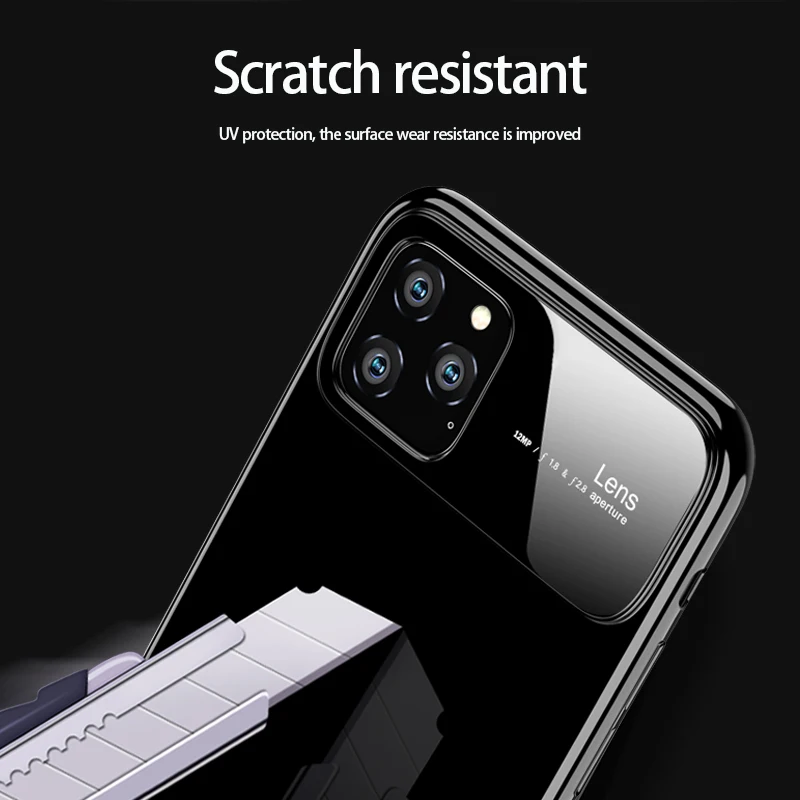 Ультратонкий Пластиковый чехол для Iphone X 11 с защитой от падения и обзором на 360 ° |