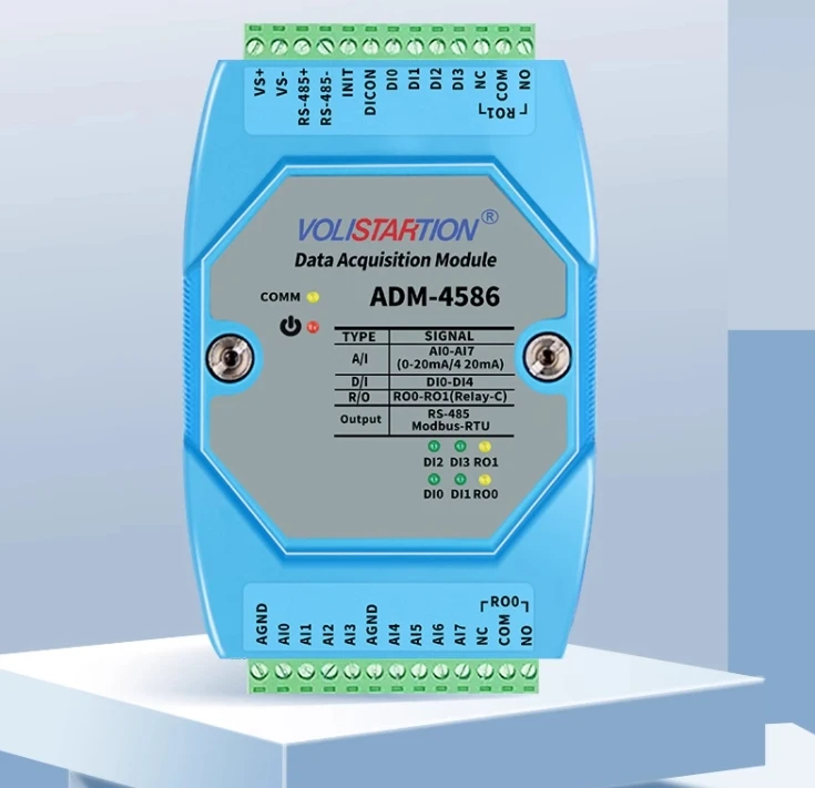 ADM-4586 8-канальный 4-20mA захват 4-канальный переключатель вход 2-канальный релейный