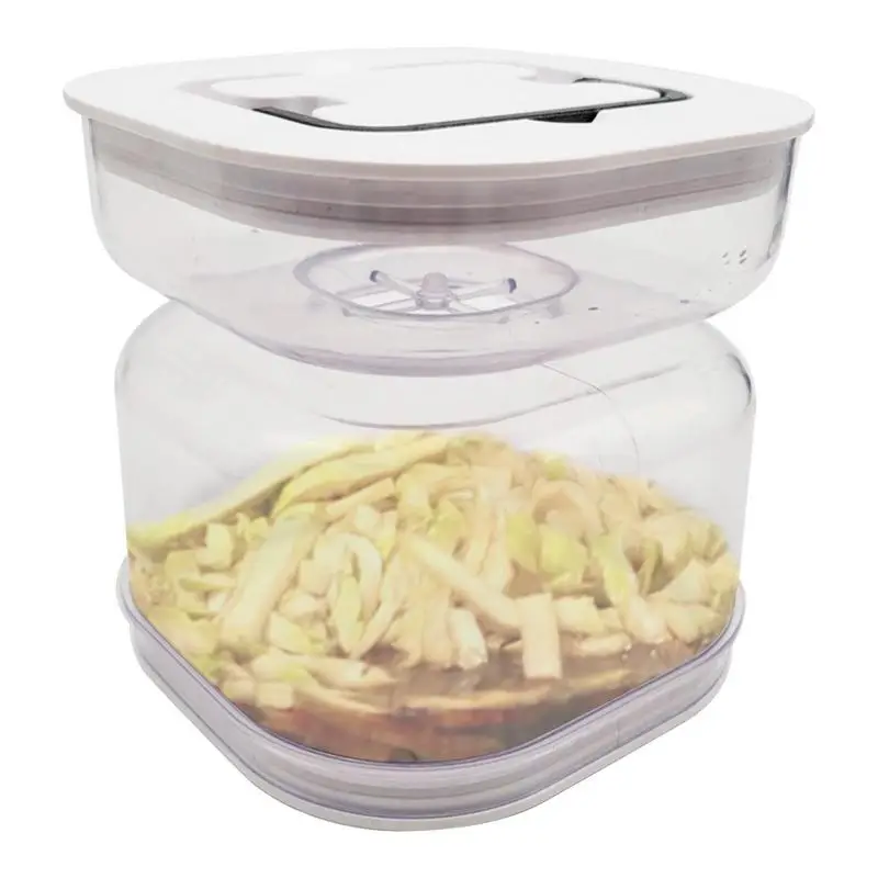 

Sealed Pickle Jar No Leaking Storage Jars Square Pickling Jars Kimchi Container Recyclable Food Container For Storing Pickles