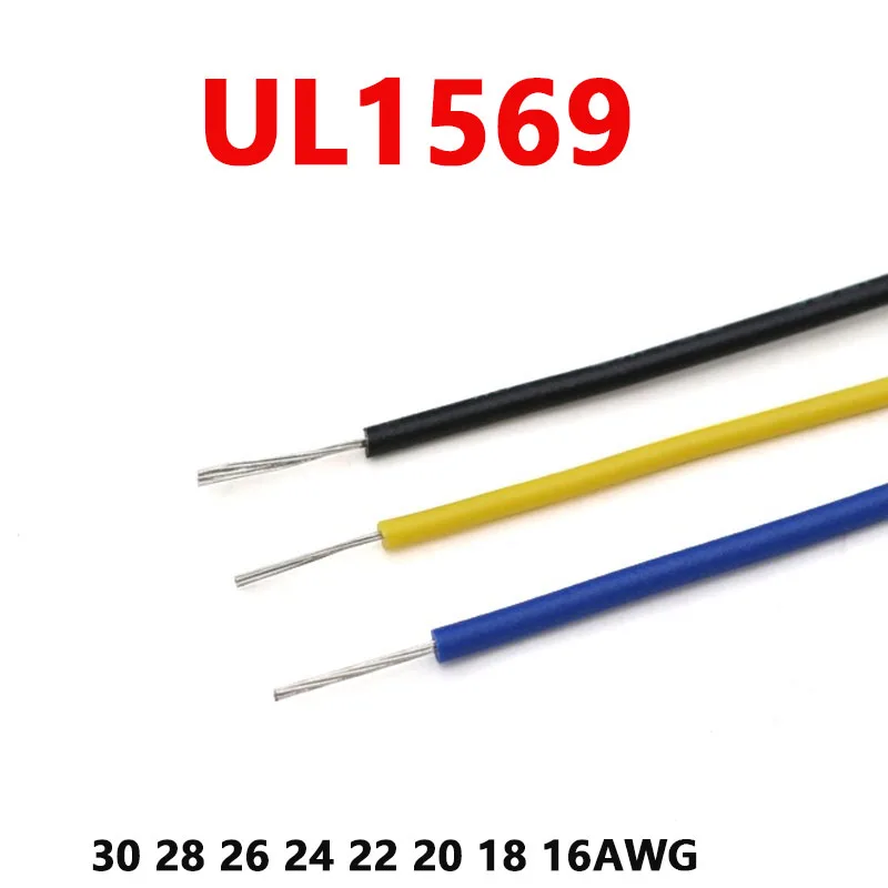 

Ul1569 30-16AWG Electronic Connecting Tinned Copper Wire Single Core Multimedia Strand Flexible Wires 105 ℃ High Temperature