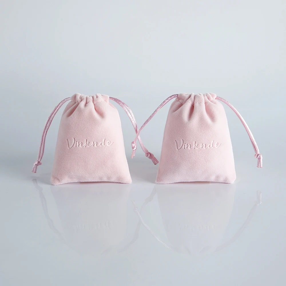 100pcs Custom Logo Name Size Velvet Gift Bags 8X10cm Jewelry Organizer Earrings Pouch Wedding Favor Candy Bag Small Business