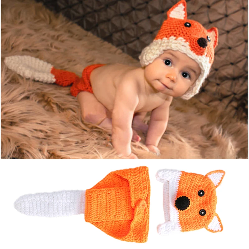 

11 Styles 2Pcs/Set Newborn Photography Props Knitted Crochet Warm Photo Costume Baby Suit Girl Boy Clothes Accessories