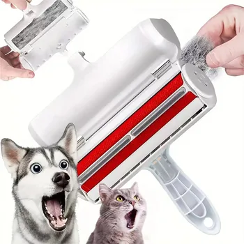 Tierhaarent ferner Walze entfernen Hund Katze selbst reinigende Flusen Tierhaarent ferner Tierhaar entferner Reinigung einhändig bedienen 1