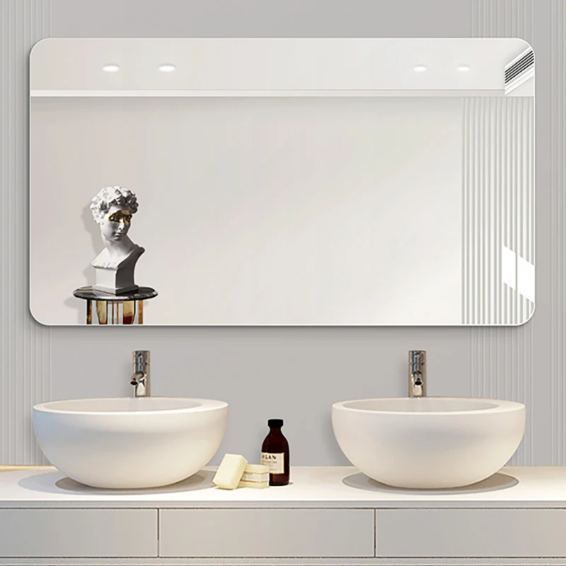 

Toilet Fogless Mirror Glam Bluetooth Design Bathroom Mirror Modern Light Espelho Maquilhagem Com Led Washroom Decorative Items