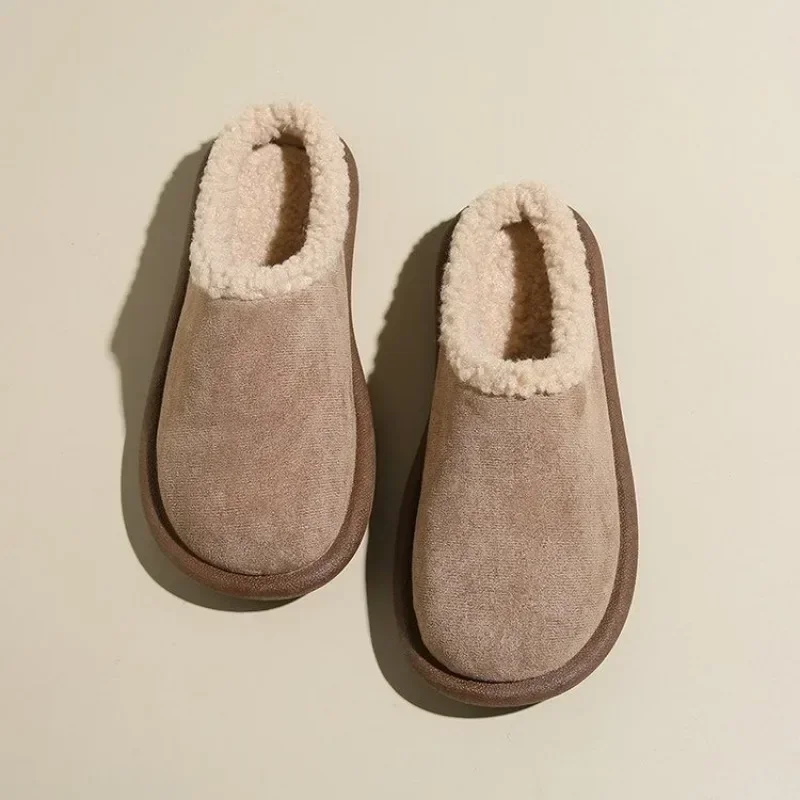 2024 высококачественная обувь женские тапочки с закрытым носком теплые