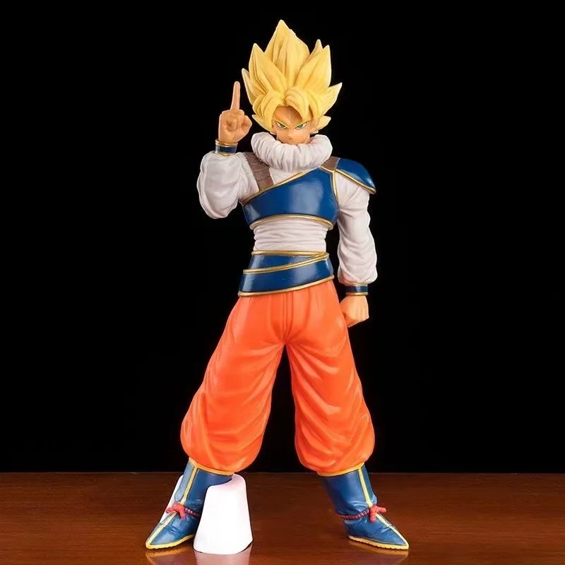 

Dragon Ball Z Anime Figure Space Suit Son Goku Super Saiyan LS Kakarotto Action Figure PVC Model Collection Kids Toy Gift