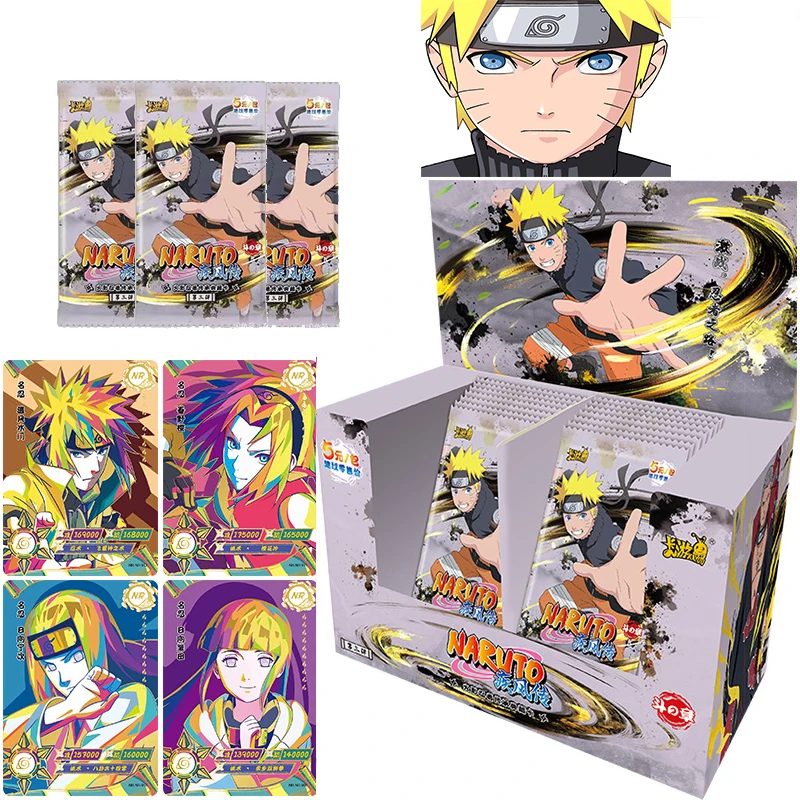 

NARUTO card holder Uzumaki Naruto Haruno Sakura bronzing Hyuga Nejianime characters game collection card box kids toys Gift