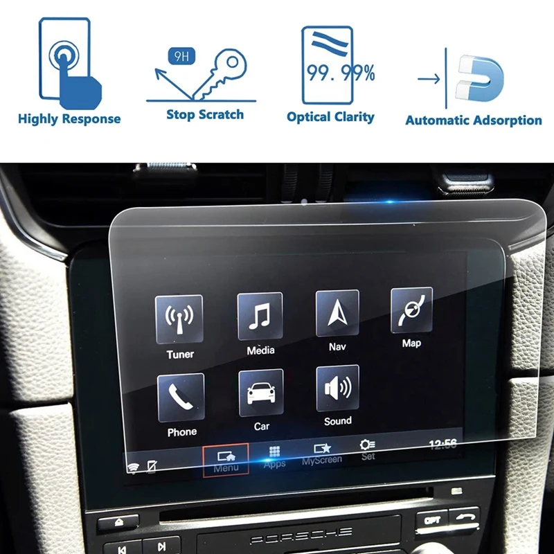 Для 2017-2018 -Porsche Cayman / 911 7-дюймовая Защитная пленка для экрана навигации автомобиля