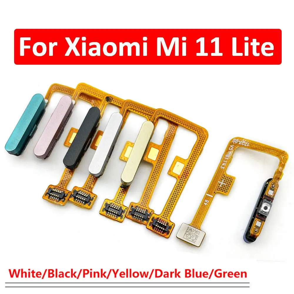 

5 шт. в партии 100% оригинальный новый для Xiaomi Mi 11 Lite Главная Кнопка отпечаток пальца Меню Возврат Ключ сенсор сканер отпечатков пальцев гибкий кабель