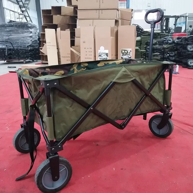 Пляжная тележка для покупок компактная садовая тяжелая складная пляжная