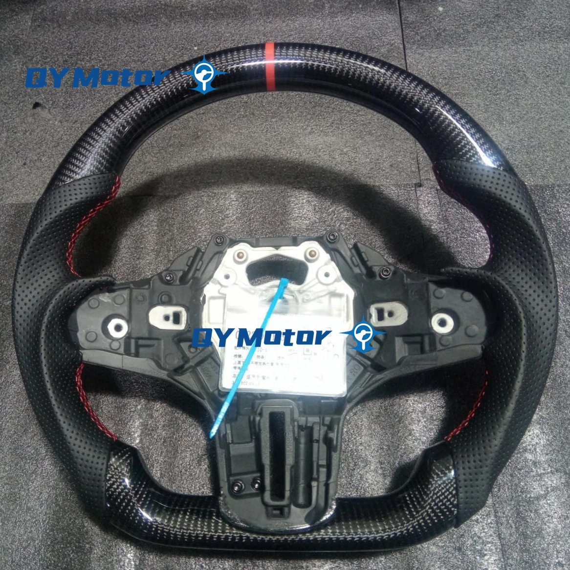 Фото Рулевое колесо из углеродного волокна с подогревом для BMW G30 G20 G01 G02 G05 G06 G07 M4 M5 F90 M8 X3M X4M X5M X6M F40 F44 F97 F98 F95 F96 Красный №2
