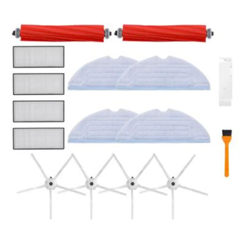 

Запчасти для пылесоса Xiaomi Roborock S7 T7S Plus, основная моющаяся щетка, тряпка, фильтр НЕРА, боковая щетка