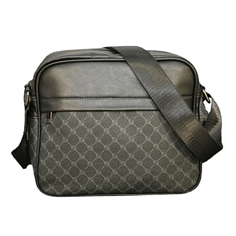 PU Leather Men's Luxury Crossbody Bag, Designer Shoulder Bag for Business and Casual Use