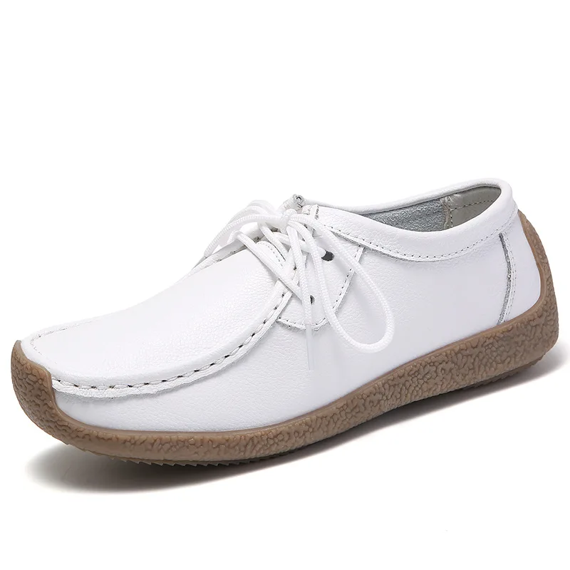 

Женские повседневные туфли, удобные кроссовки, Женская Осенняя обувь на плоской подошве, новые Брендовые женские мокасины из спилка