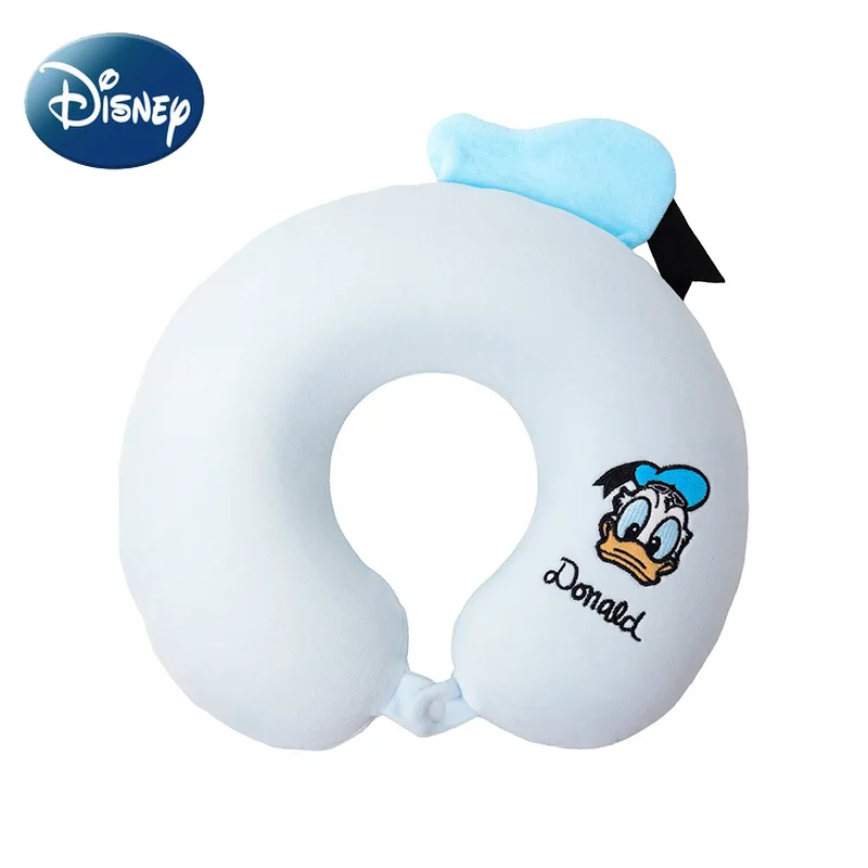 Disney Memory Foam U-Shaped Pillow Cushion Mickey Minnie Donald Duck Neck Pillow Nap Travel Pillow Removable Washable Pillow