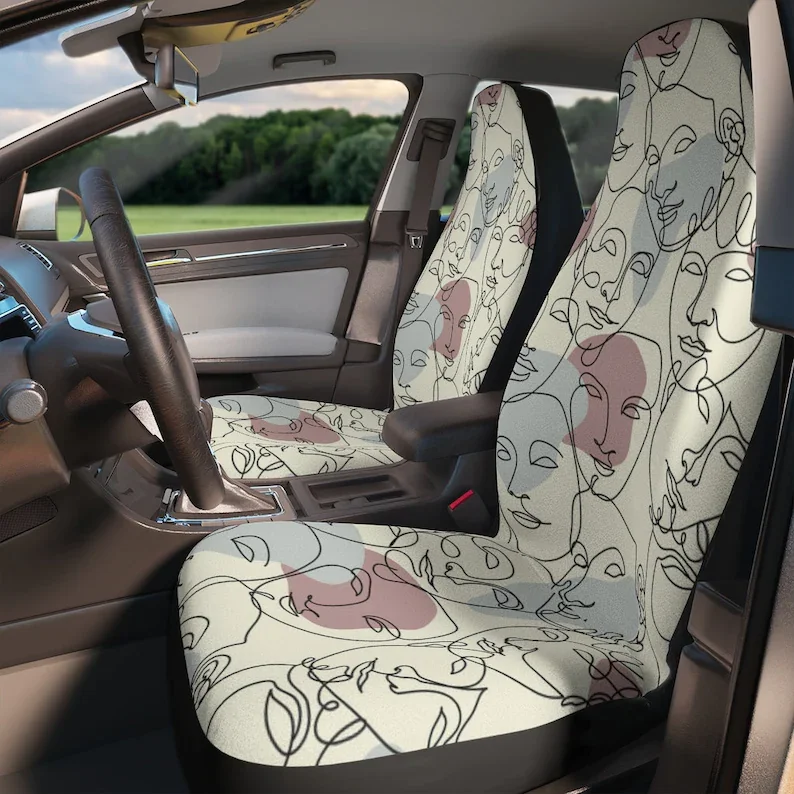 

Minimalist Seat Covers For Cars Women, Abstract Car Seat Covers for Vehicle, Minimal Car Accessories, Cute Car Seat Cover, Abstr