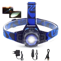 q5 led focus led headlamp torch headlight flashlight rechargeable lampe frontal head lamp build in battery ac charger