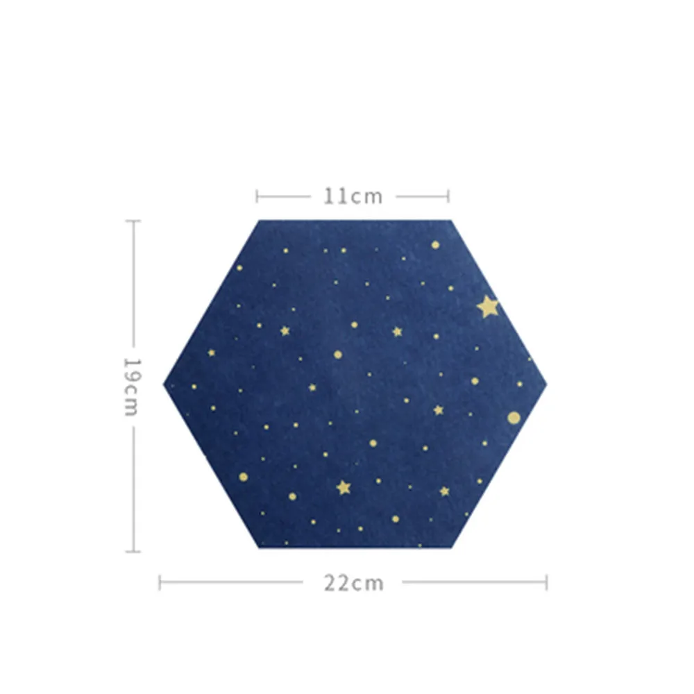 10 шт. шестигранная войлочная доска с надписью для сообщений фото-дисплей