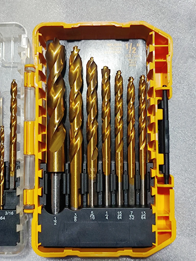Набор титановых фрез DEWALT DW1361 пилотная точка высокопрочная электродрель