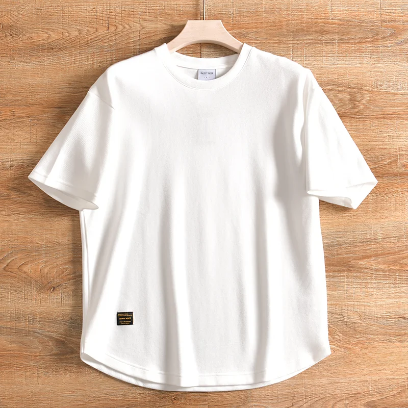 [Большой вес! Жемчужная сетчатая ткань! ODM заказ] Летняя мужская модная широкая