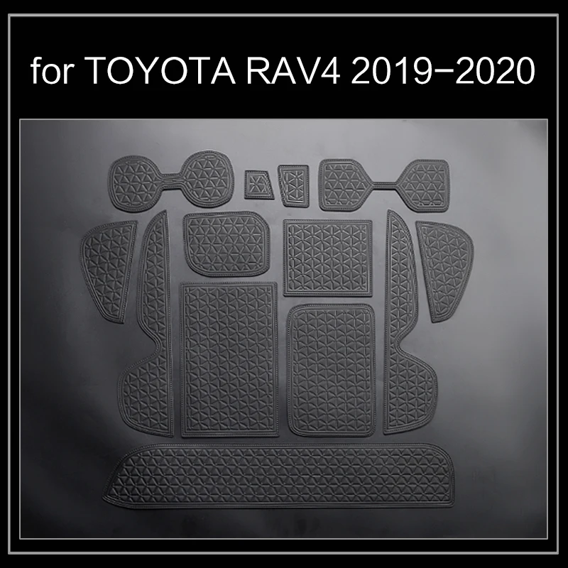 

Кожаный коврик со слотом для ворот для Toyota RAV4 2019-2021 XA50 RAV 4, держатель для стакана Cortex, аксессуары для автомобильного интерьера, подставка для ...
