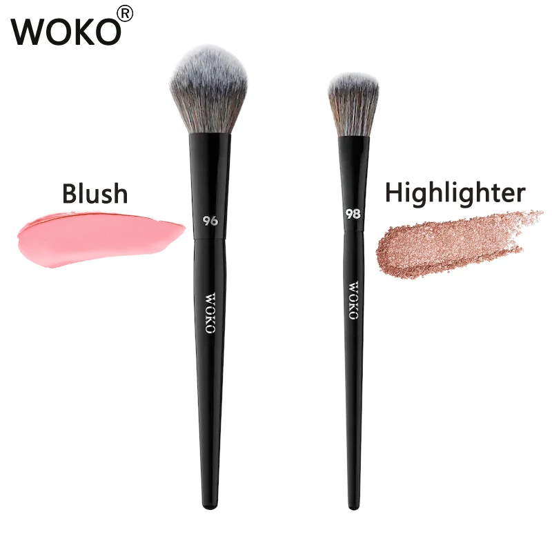

PRO 96 Blush Brush Highlighter Powder Blush Brush 98 Synthetic Hair Highlighter Brush Contour Highlighter Powder Makeup Tool