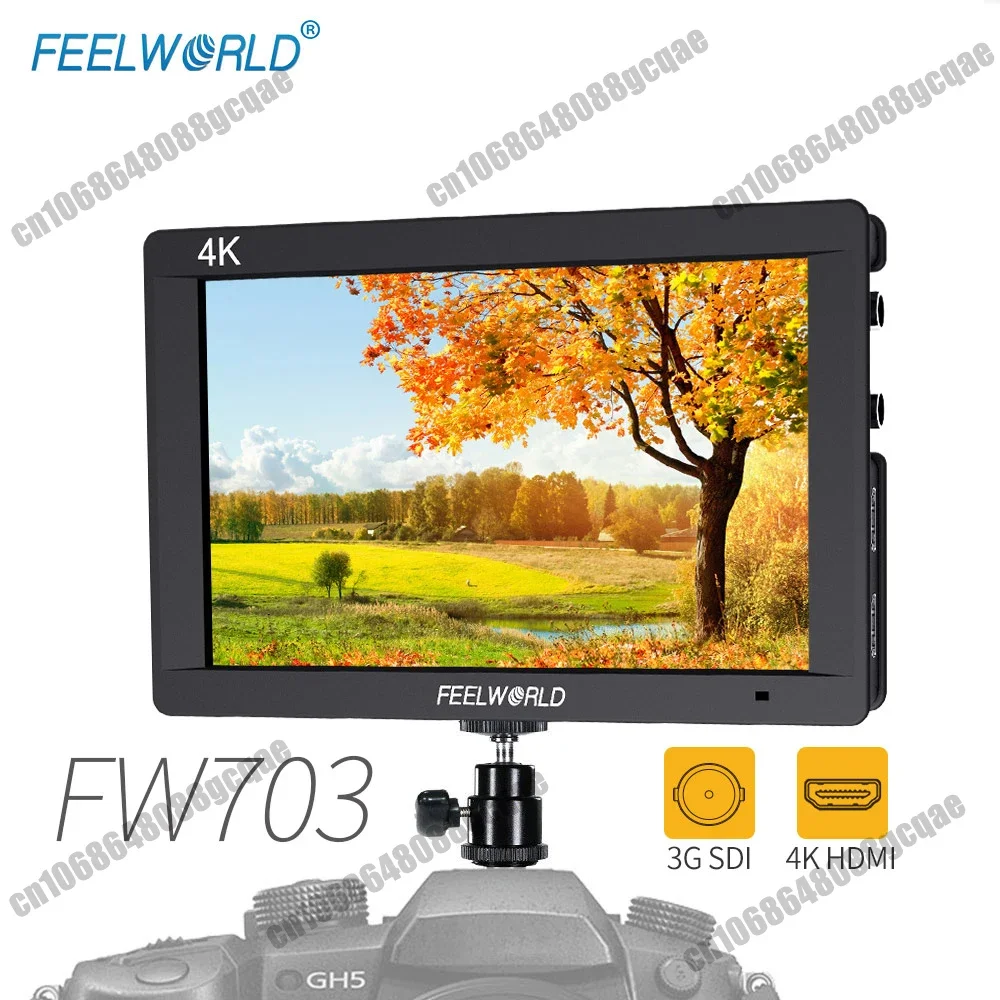 Feelworld FW703 7-дюймовый 3G-SDI 4K HDMI-монитор IPS 1920x1200 Full HD-камера Полевой монитор с функцией