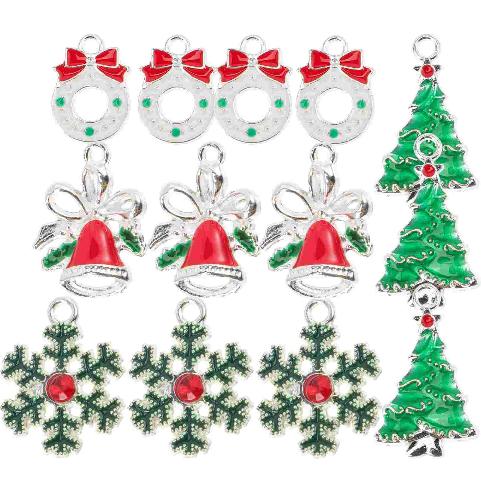 

Charms Jewelry Christmas Pendant Charmmaking Bracelets Enamel Wreath Partyspacer Earrings Necklace Bracelet Case Bell Jingle