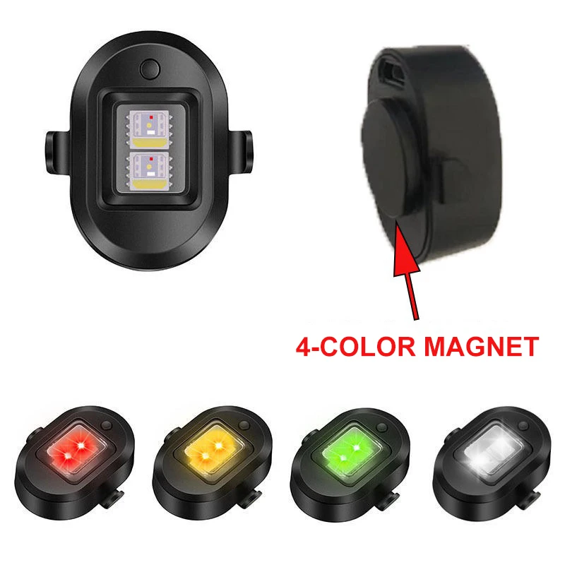 

70 Ma Battery Capacity Bicycle Taillight 4 Colors 4 Modes Usb Charging Uav Lights Long-lasting Life Motorcycle Lights Lamp
