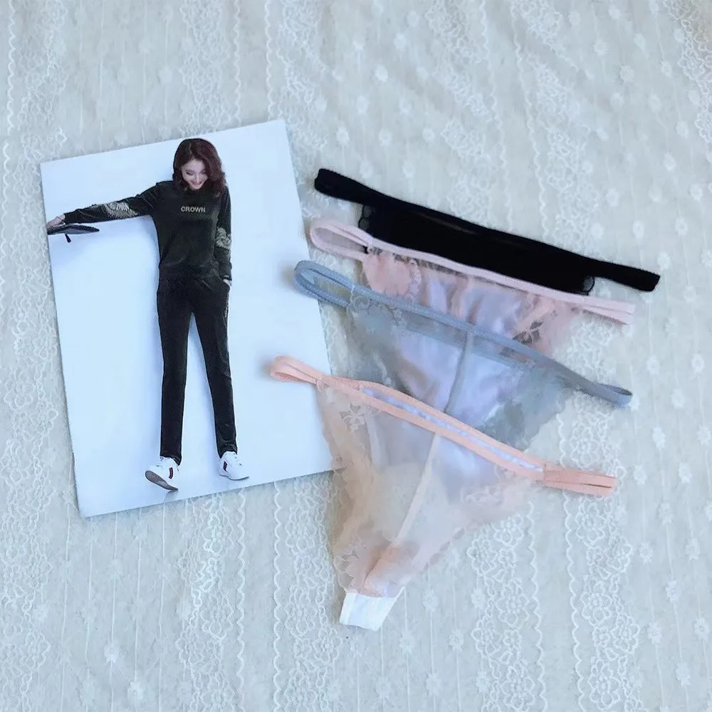 Прозрачные кружевные стринги с Т-образной спинкой нижнее белье мужские