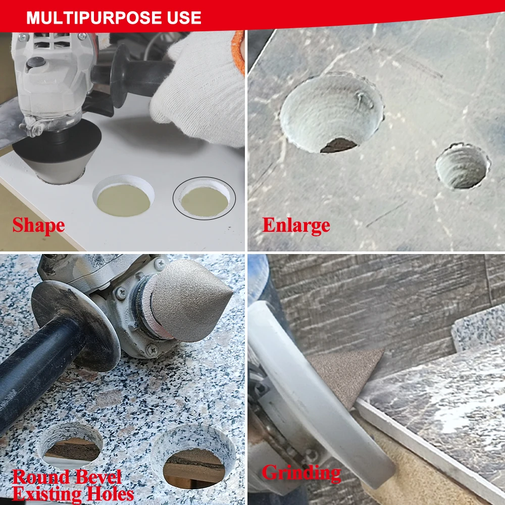 1 шт. диаметр 50 мм алмазные фаски Фрезы для плитки камня керамики отверстий