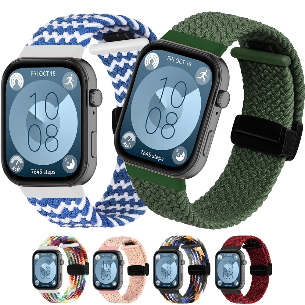 Эластичный нейлоновый спортивный ремешок для часов Huawei Watch Fit 3